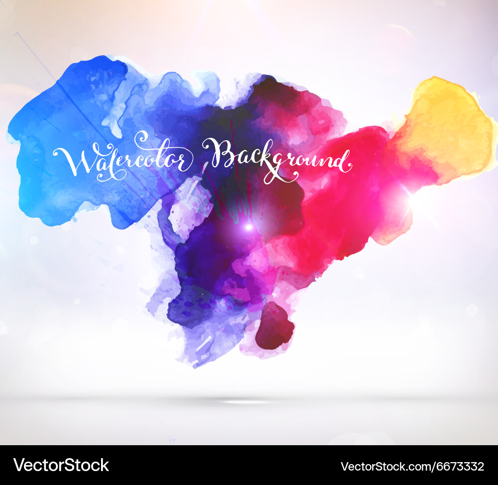 Abstract watercolor background vector image