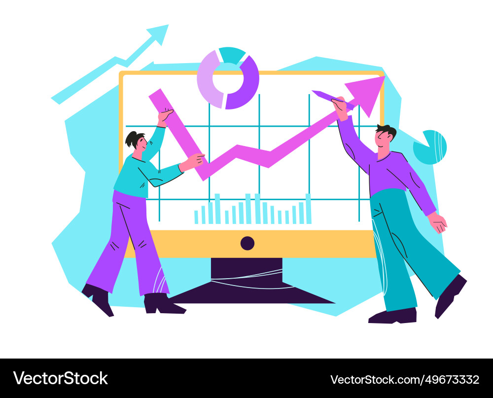 Brokers Investitionen und Wachstum im Geschäft Brokers Investitionen und Wachstum im Geschäft vektorbild