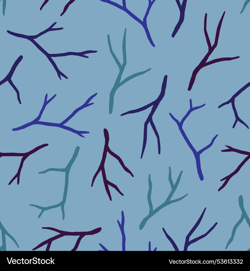 Bunch of twig seamless pattern design Bunch of twig seamless pattern design Vector Image