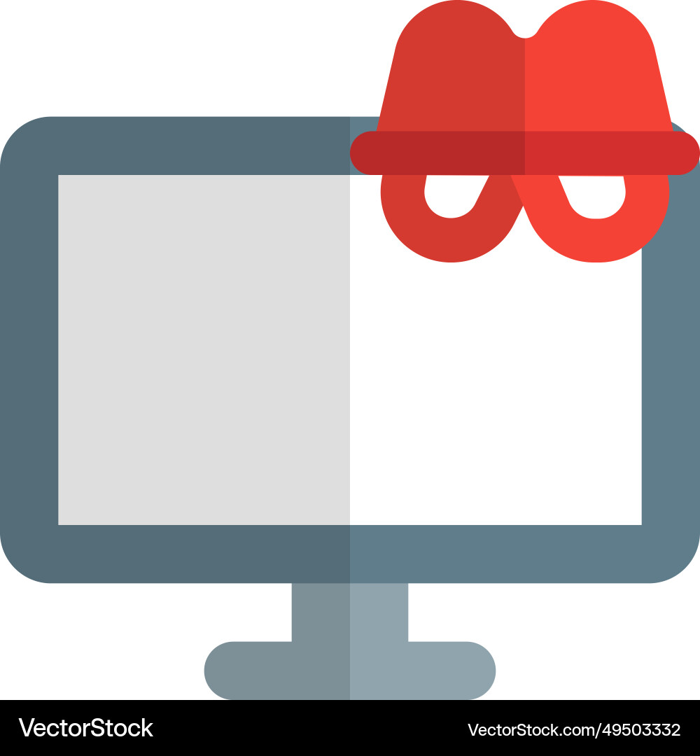 Computer security damage by unauthorized hacking vector image
