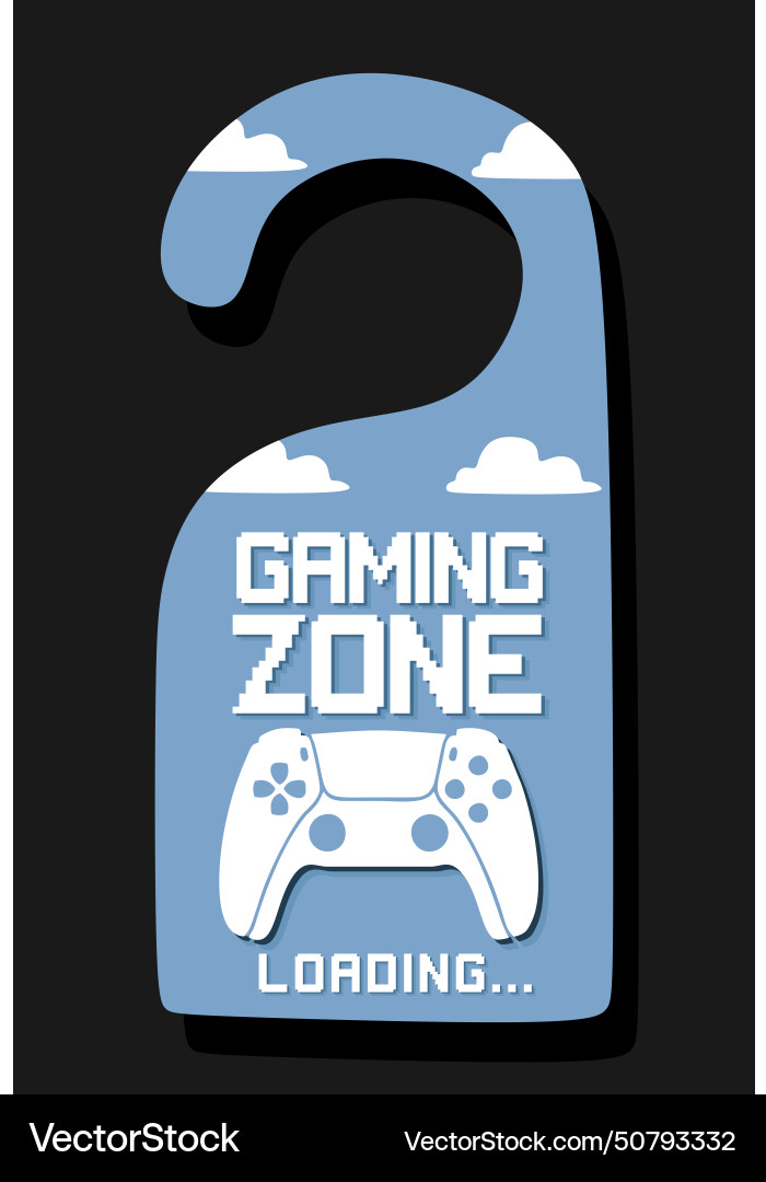 Game zone loading for gamers Royalty Free Vector Image
