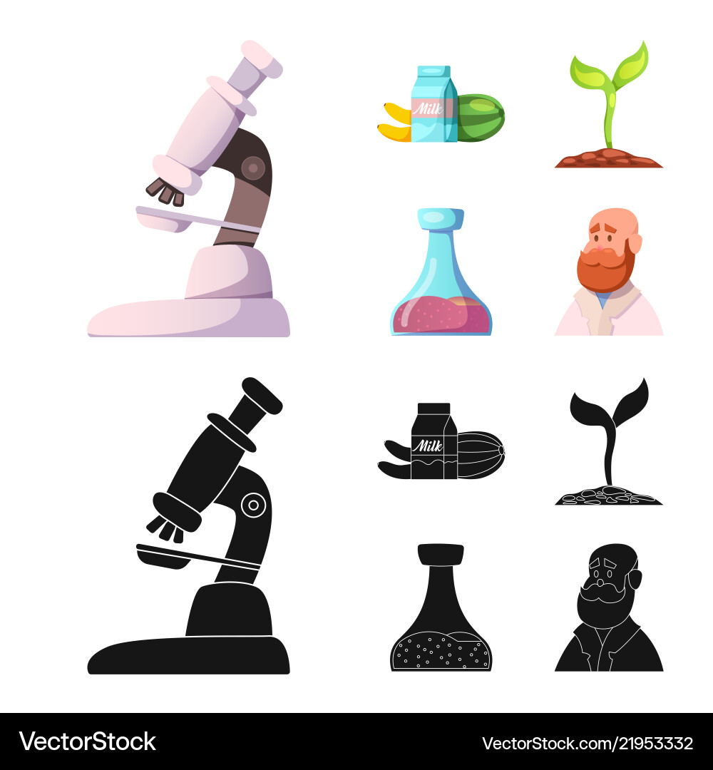 Isolated object of and sign set s Vector Image
