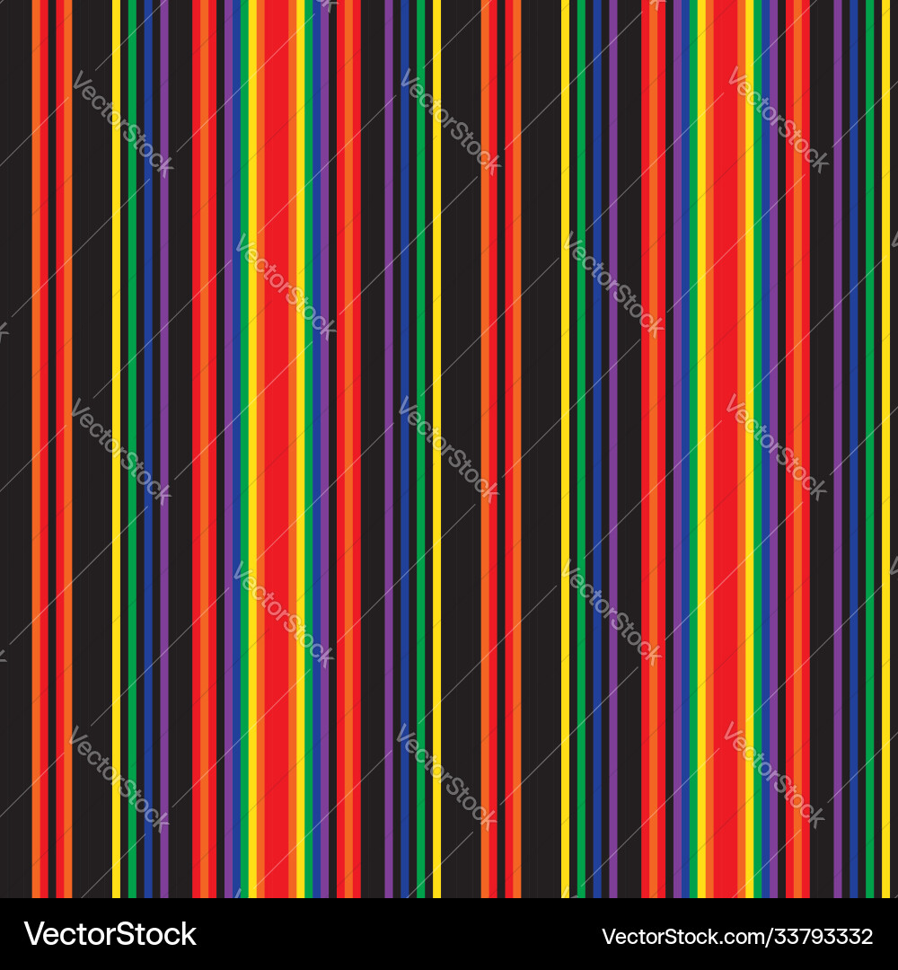 Rainbow stripe seamless pattern background Vector Image