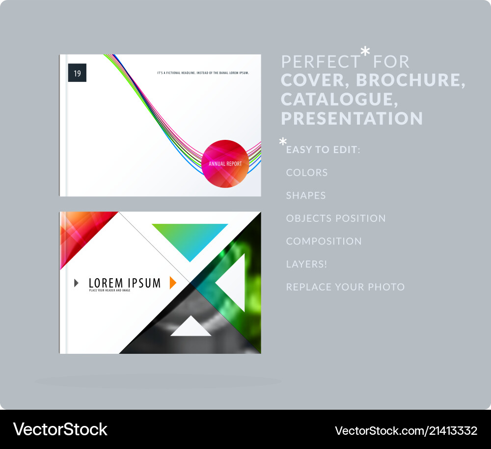 Soft design presentation template with colourful Soft design presentation template with colourful vector image