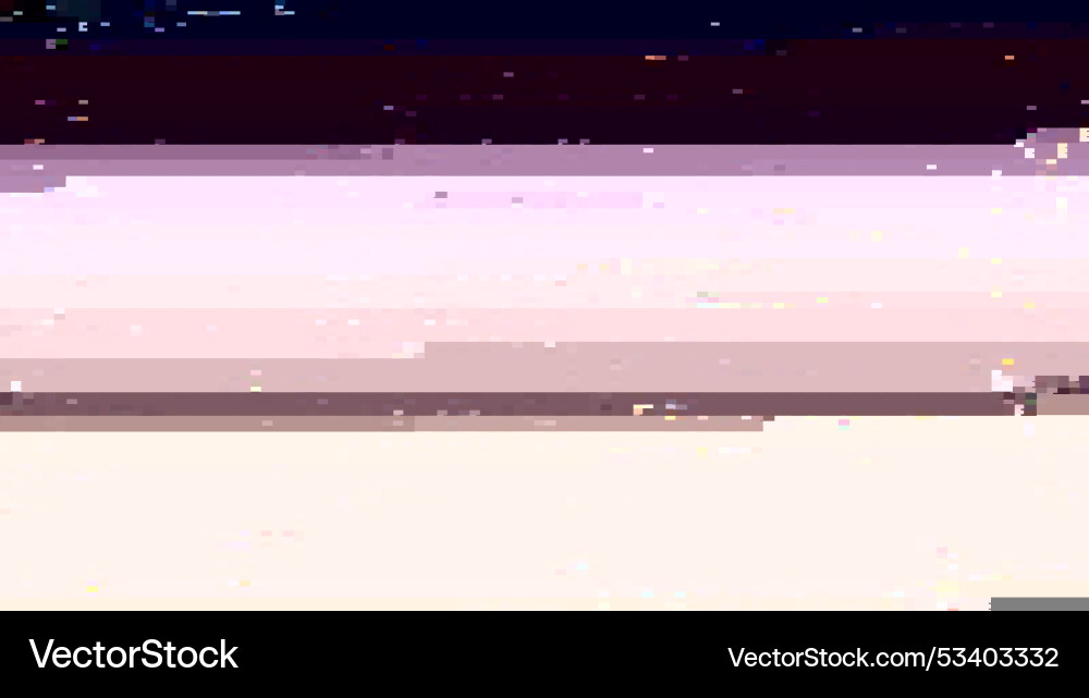 Trendy glitch pattern on dark background abstract Trendy glitch pattern on dark background abstract vector image