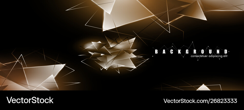 Abstract background with glowing triangles Abstract background with glowing triangles vector image