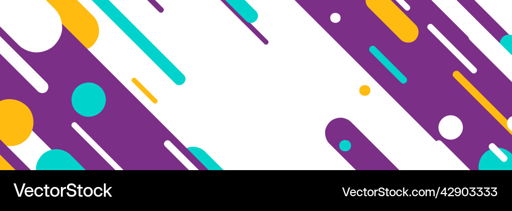 Banner with abstract lines and circles Banner with abstract lines and circles vector image