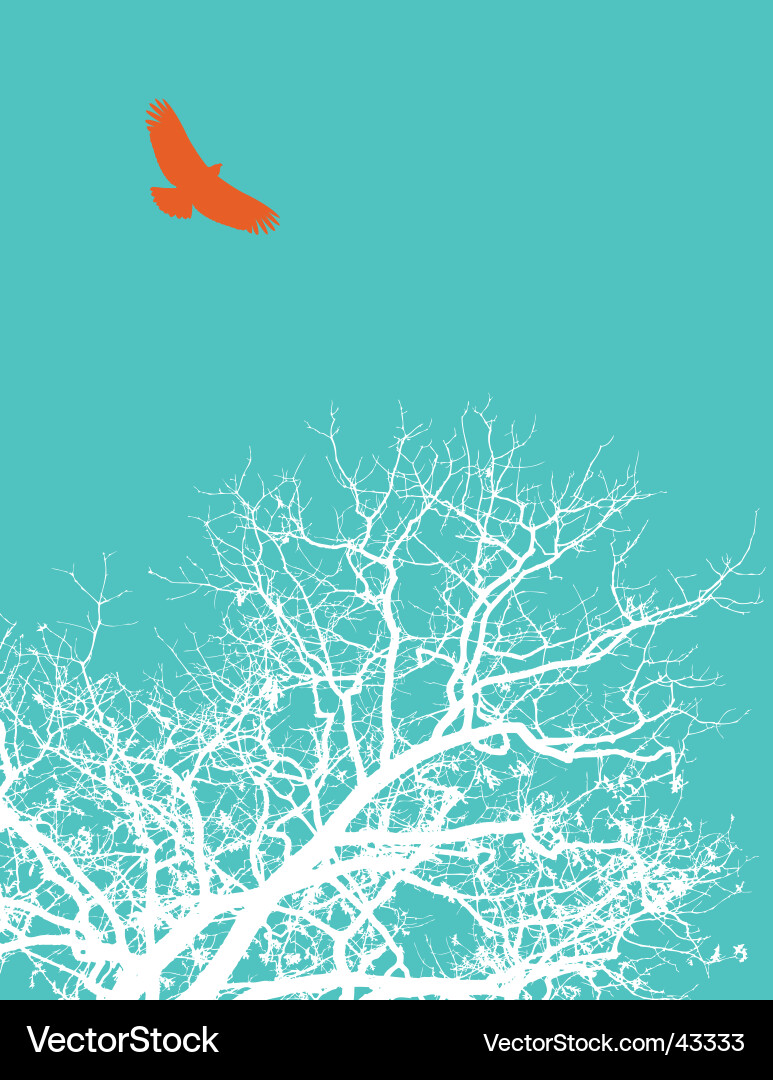 Elegant Tree Branch Pattern vector image
