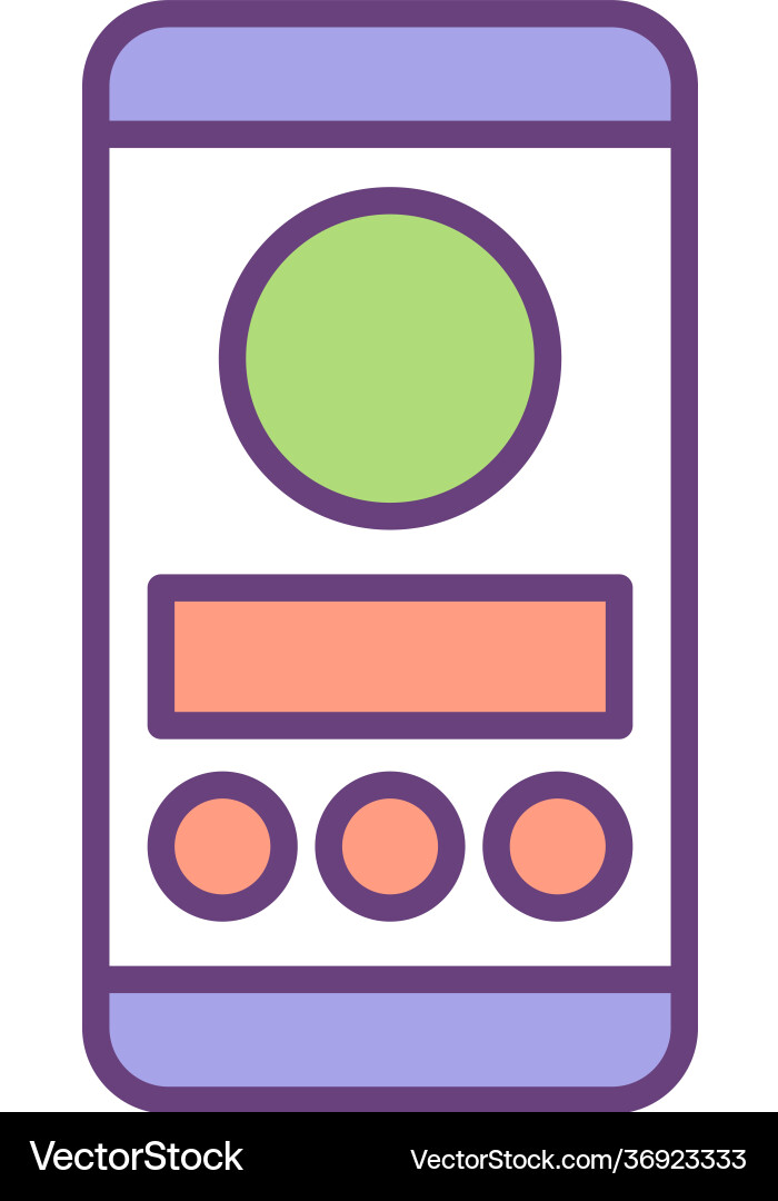 Ux and ui design rgb color icon Ux and ui design rgb color icon vector image