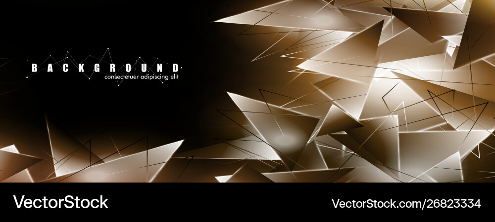 Abstract background with glowing triangles Abstract background with glowing triangles Vector Image