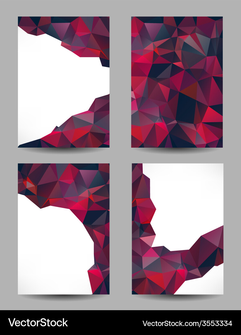 Backgrounds with abstract triangles vector image