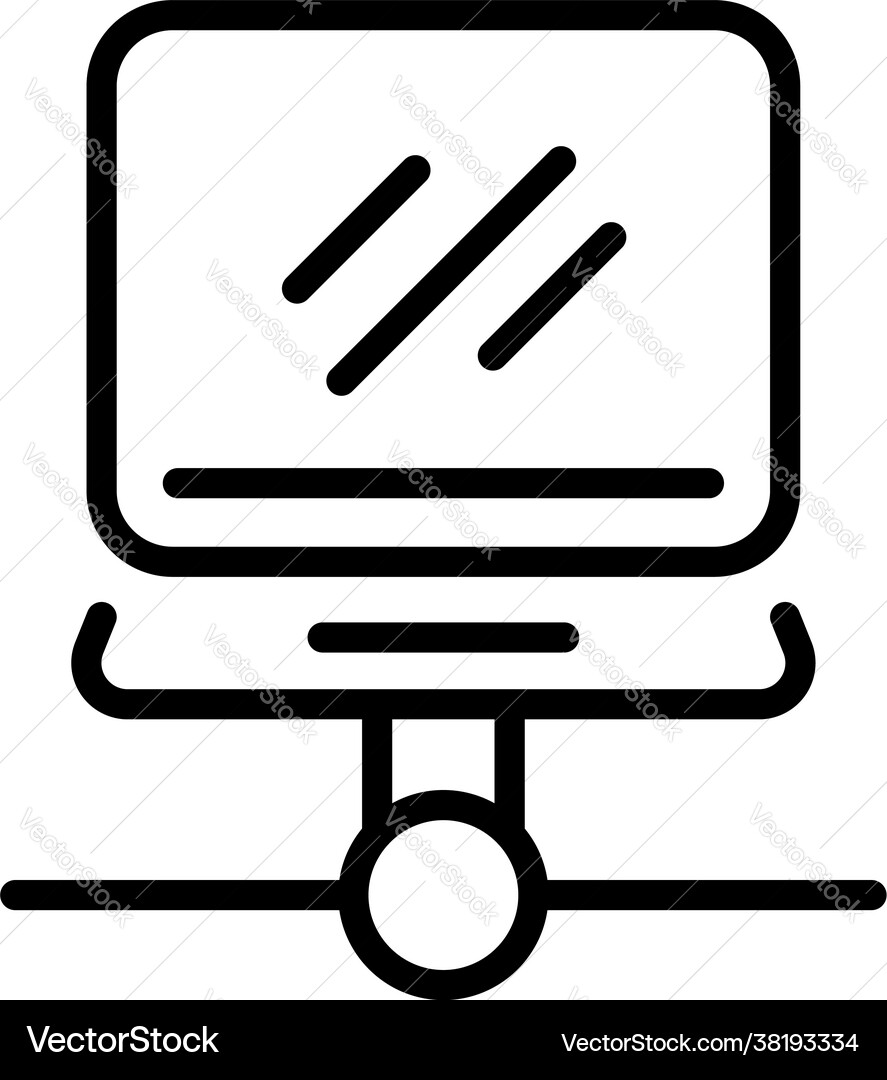 Change folder internet icon outline style Change folder internet icon outline style vector image