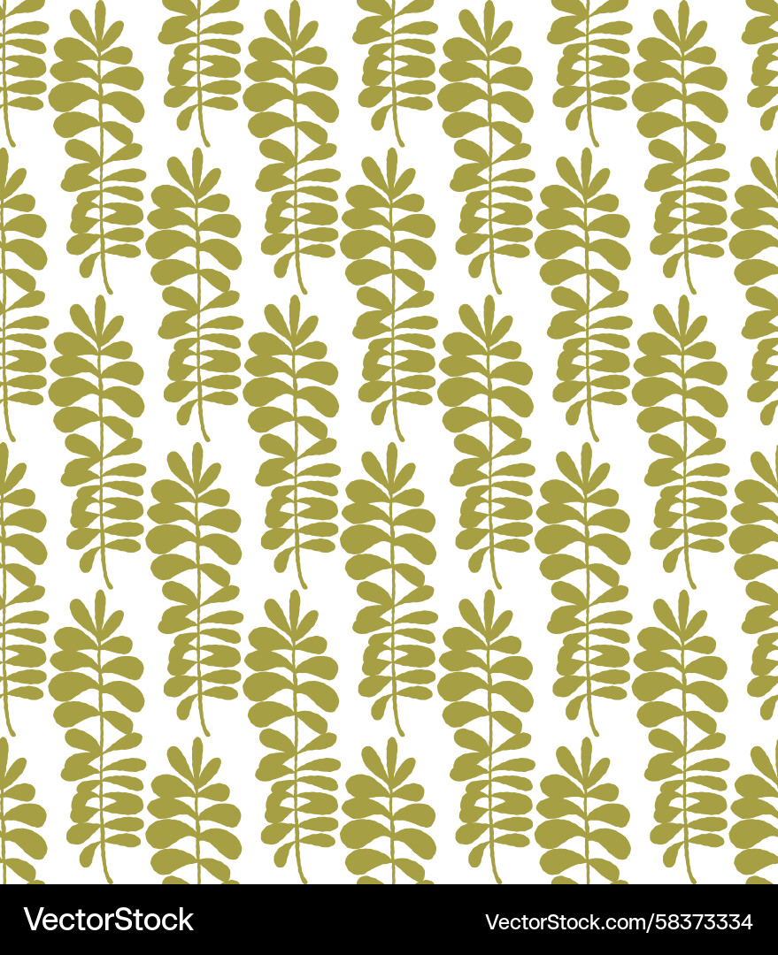 Leafy Branch Pattern Vector Image
