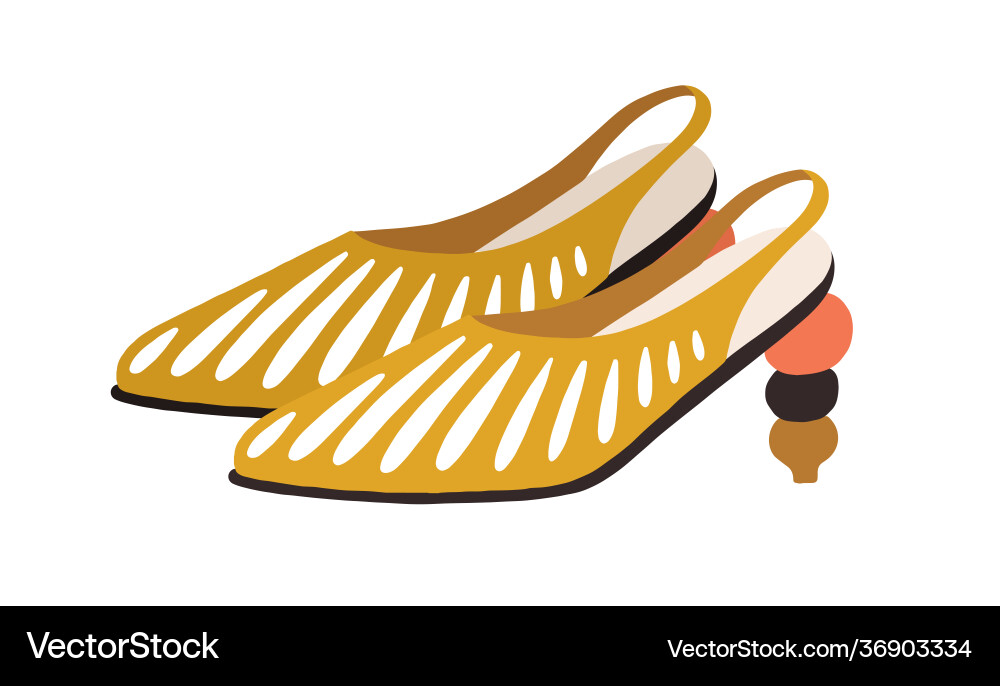 Mode Sommerschuhe mit Schlitzen verziert Mode Sommerschuhe mit Schlitzen verziert vektorbild
