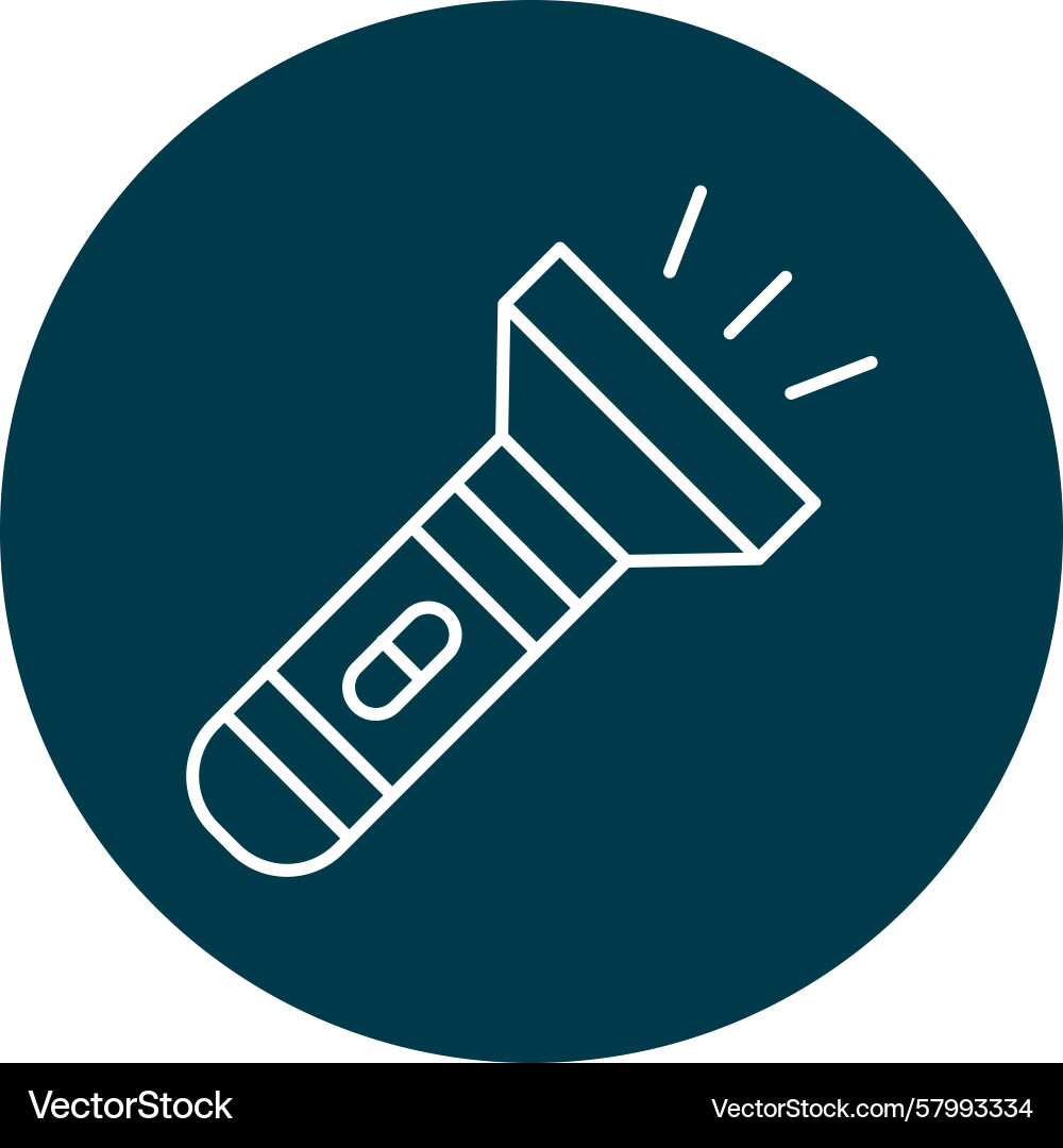 Multi Circle Torch Icon Vector Image