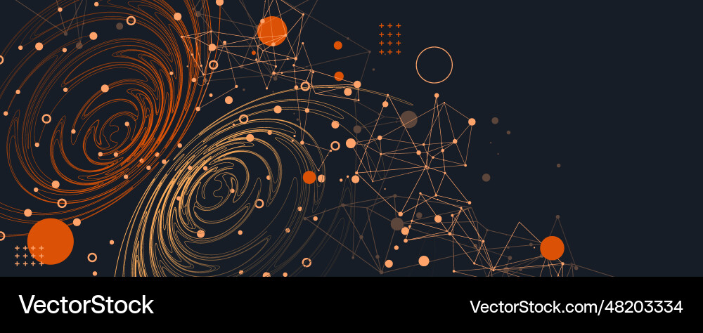 Template for science and technology presentation Template for science and technology presentation vector image