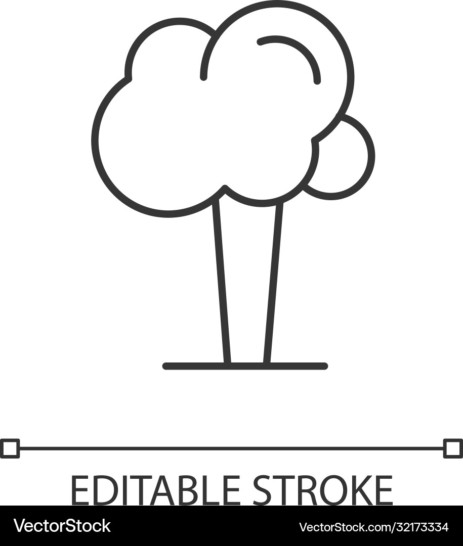 Tree linear icon Tree linear icon Vector Image