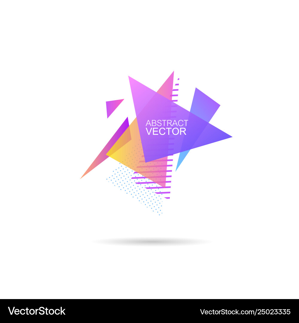 Abstrakte grafische Dreiecksform Vorlage Banner Abstrakte grafische Dreiecksform Vorlage Banner vektorbild