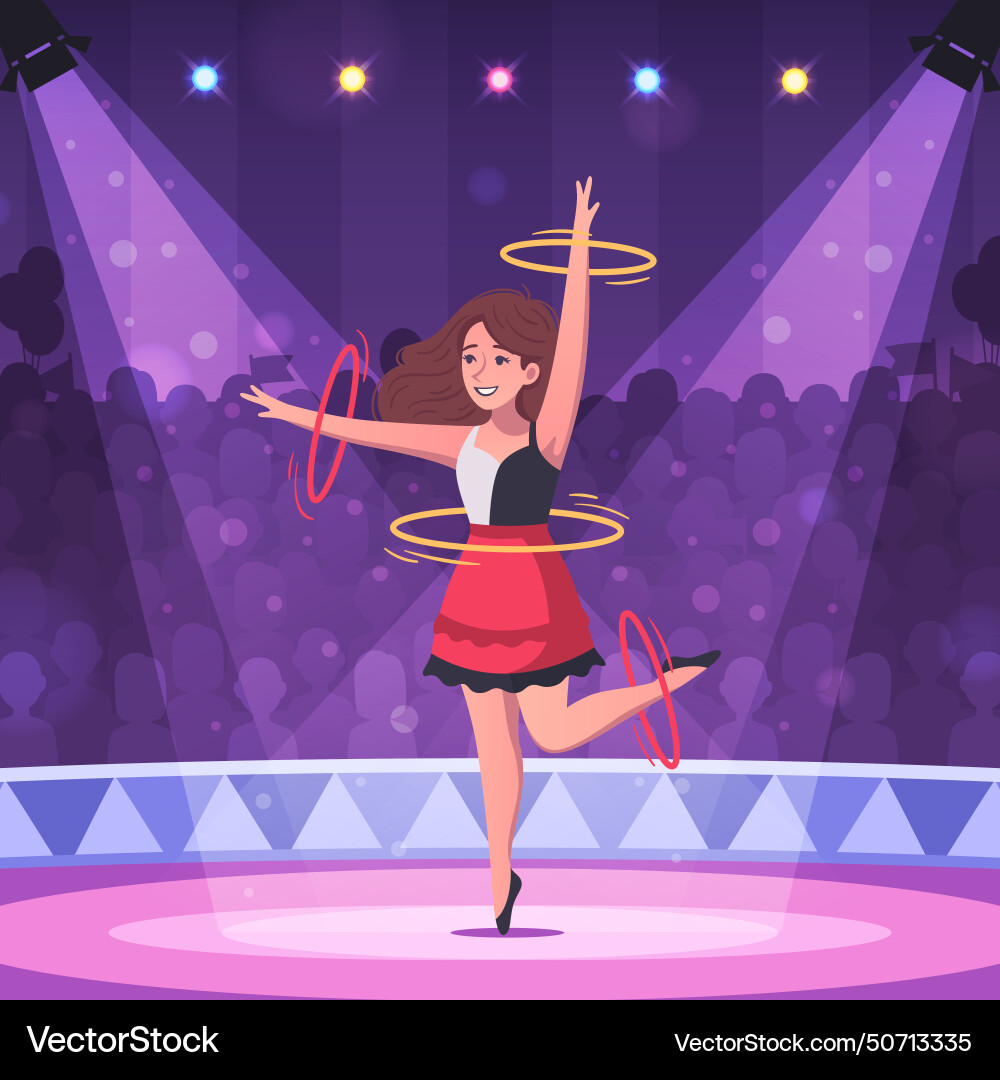 Circus gymnasts design Circus gymnasts design vector image