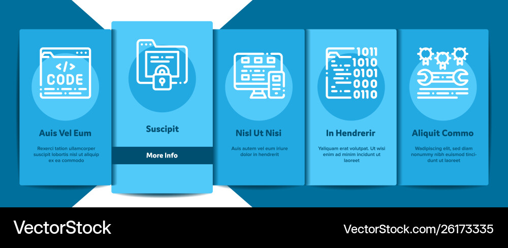 Coding system onboarding Coding system onboarding Vector Image