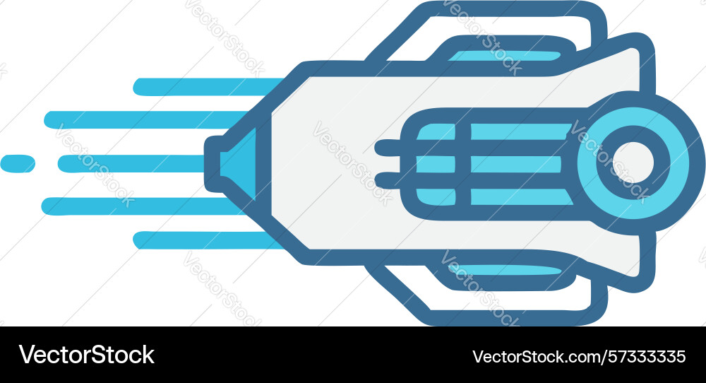 Futuristic vehicle with speed lines dynamic vector image