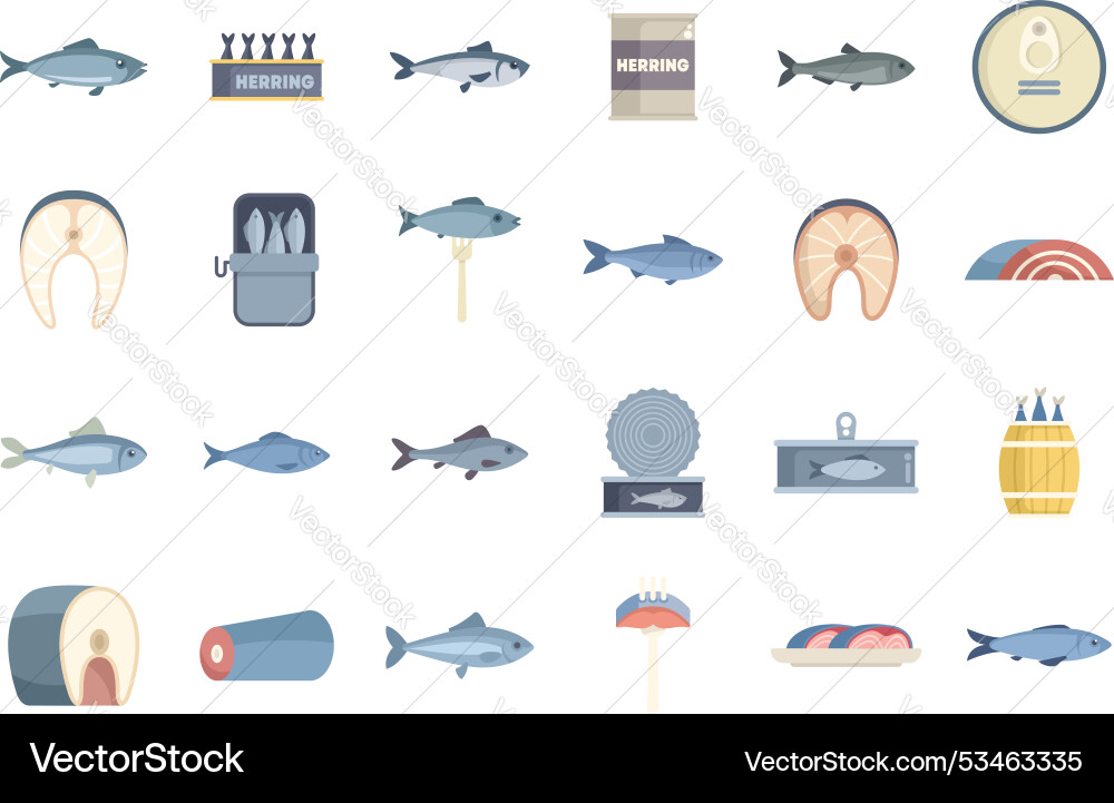 Herring fish seafood ocean fresh food meal dinner Herring fish seafood ocean fresh food meal dinner vector image