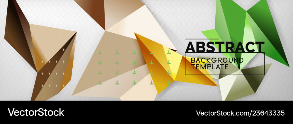 Triangles background techno template Triangles background techno template vector image