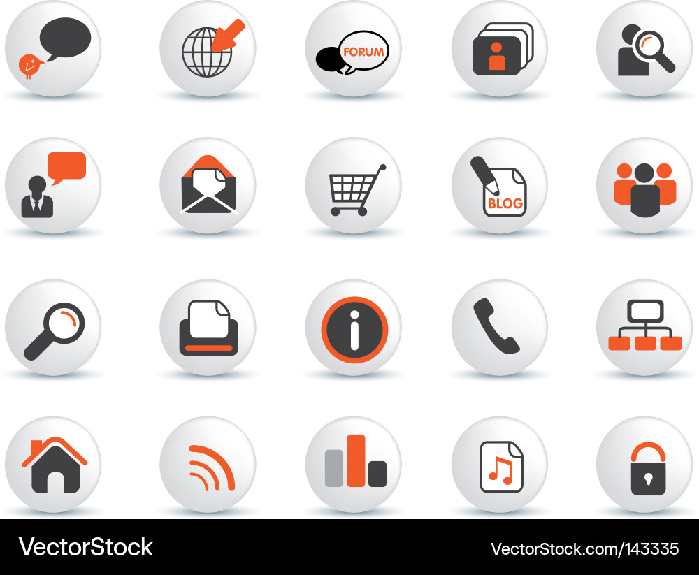 Web Icon Set vector image