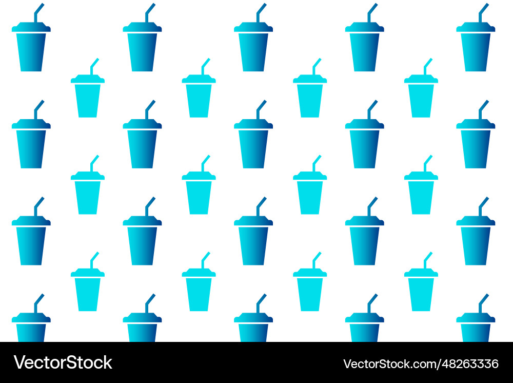 Abstract drink pattern background Vector Image