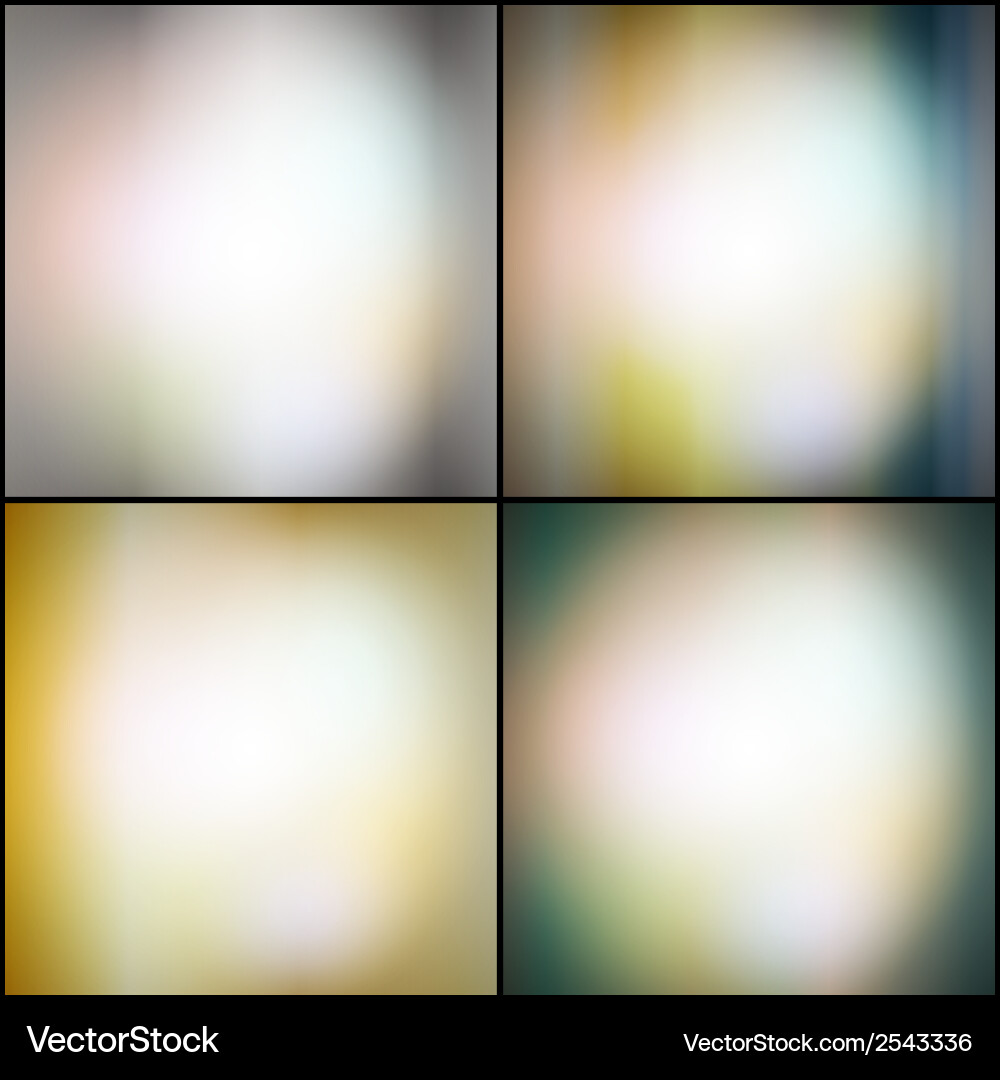 Abstract set of multicolored backgrounds defocused Abstract set of multicolored backgrounds defocused vector image