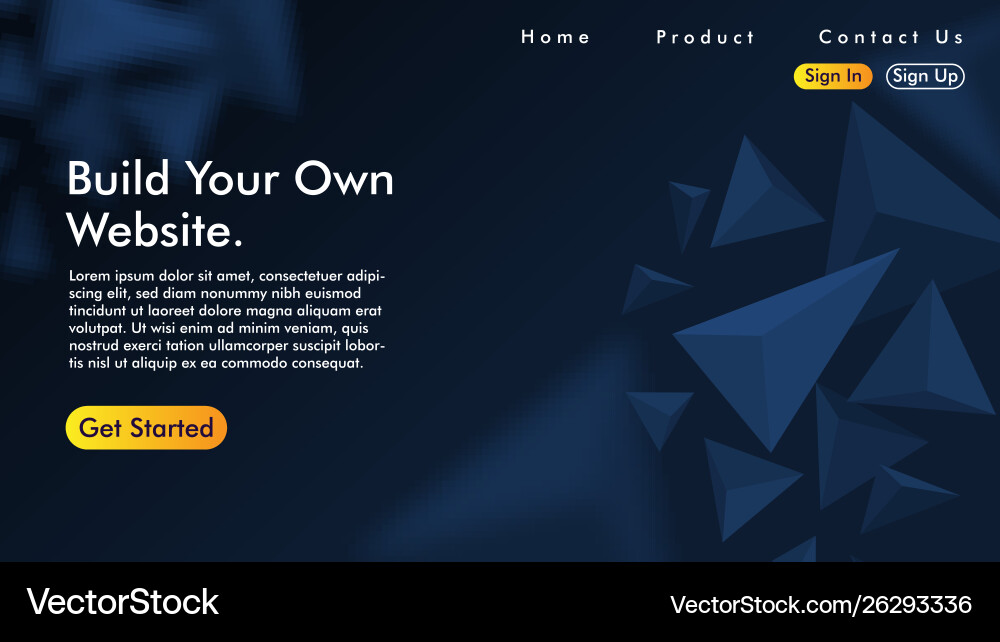 Abstract web design and landing page background Abstract web design and landing page background vector image