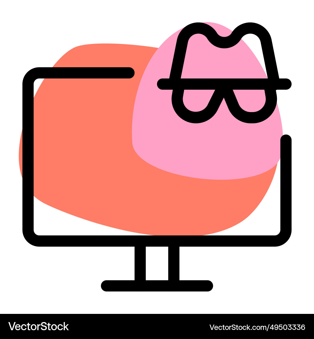 Computer security damage by unauthorized hacking vector image