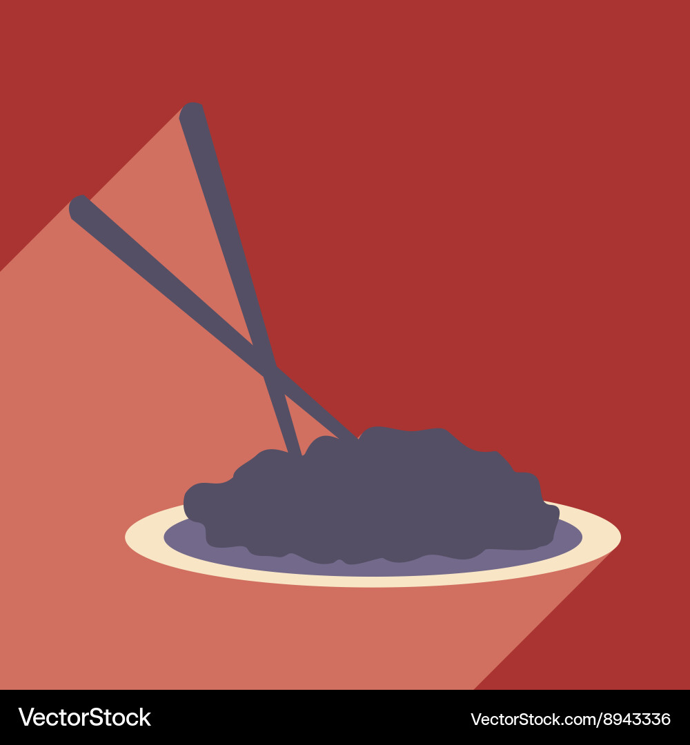 Flat with shadow icon and mobile application Vector Image