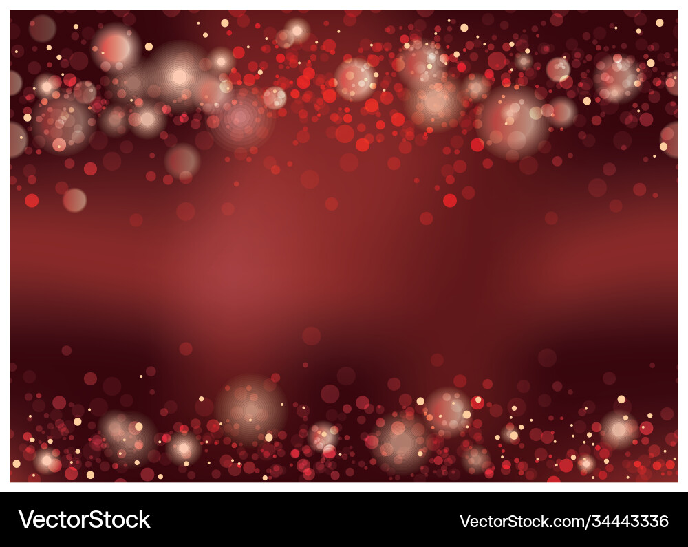 Red Bokeh Abstract Background Vector Image