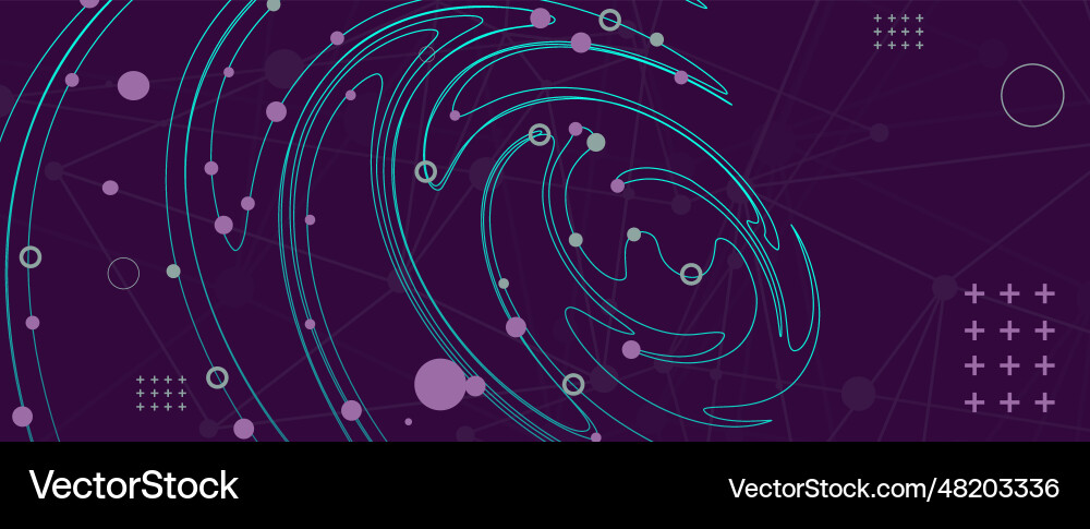 Template for science and technology presentation Template for science and technology presentation vector image