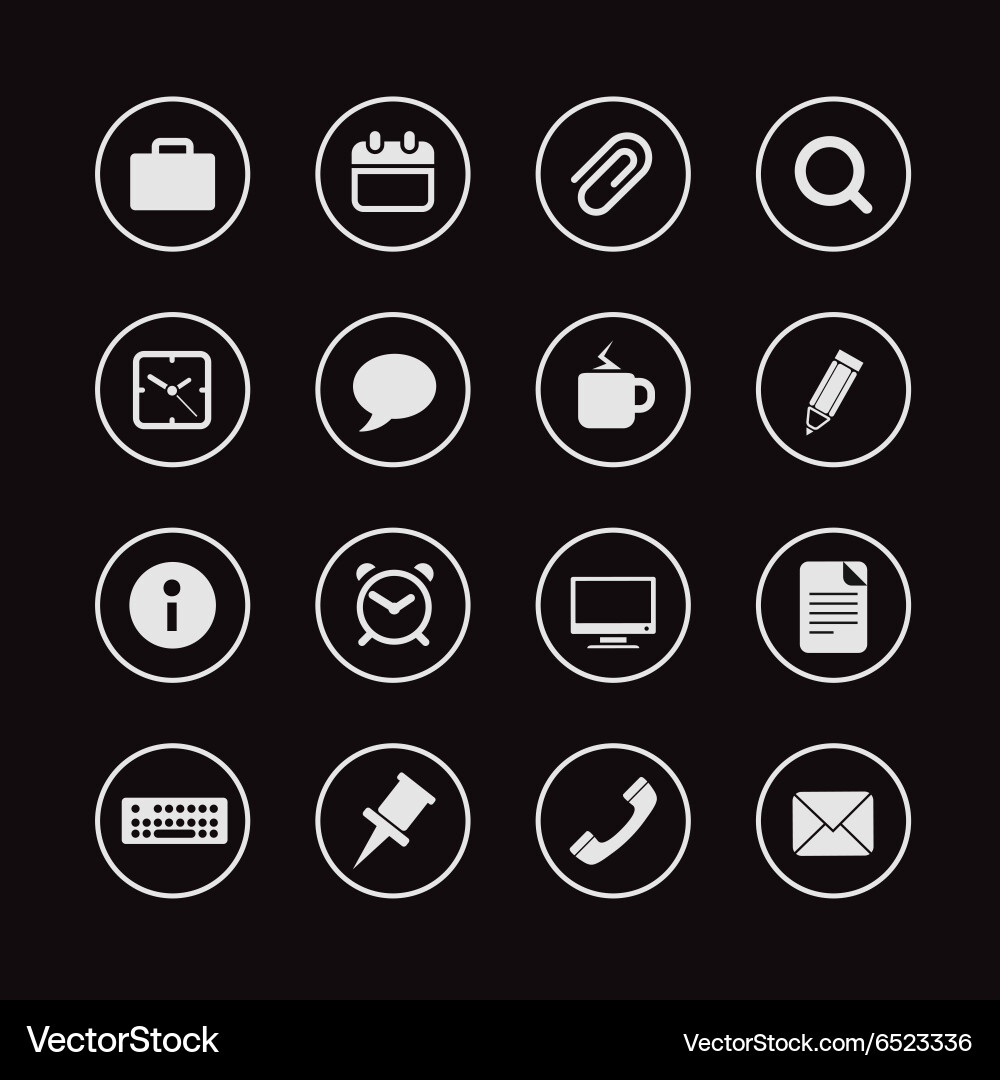 Web Interface Icons - Collection vector image
