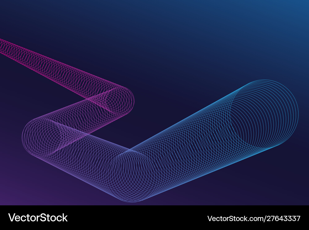 Abstract geometric background with dynamic circle vector image