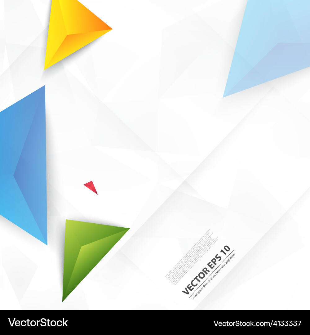 Abstract Polygon Color Background Vector Image