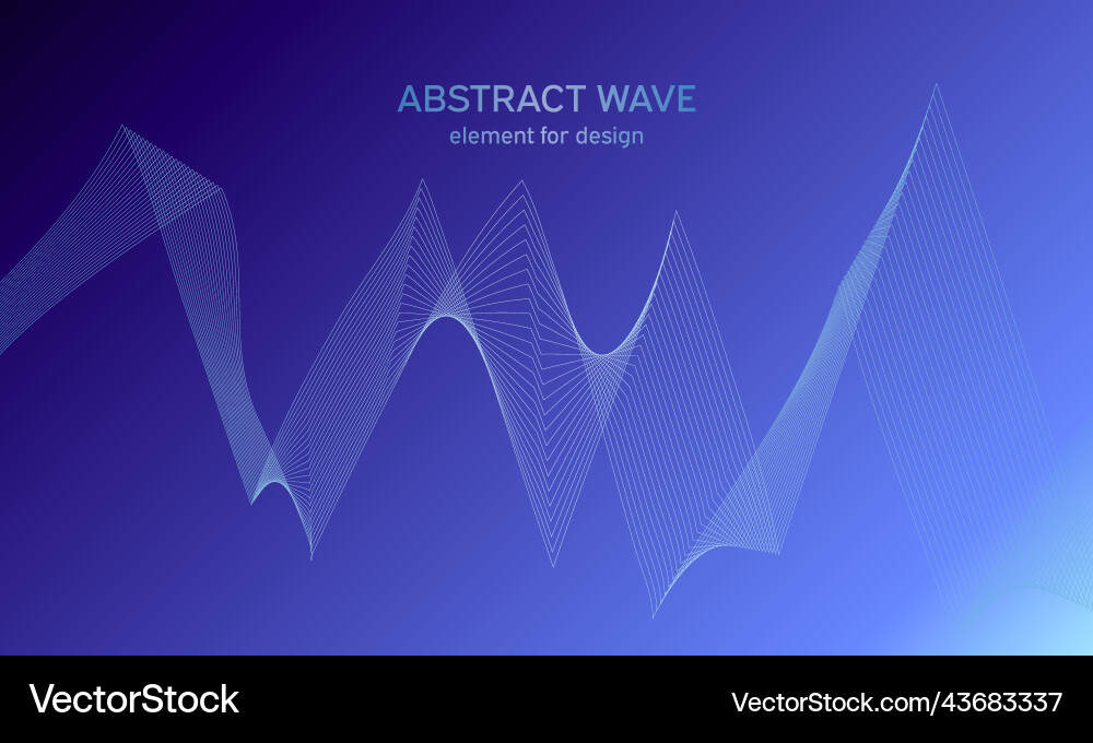 Abstract wave element for design digital Abstract wave element for design digital Vector Image