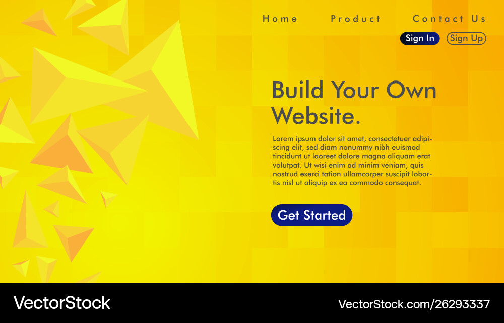 Abstract web design and landing page background Abstract web design and landing page background vector image