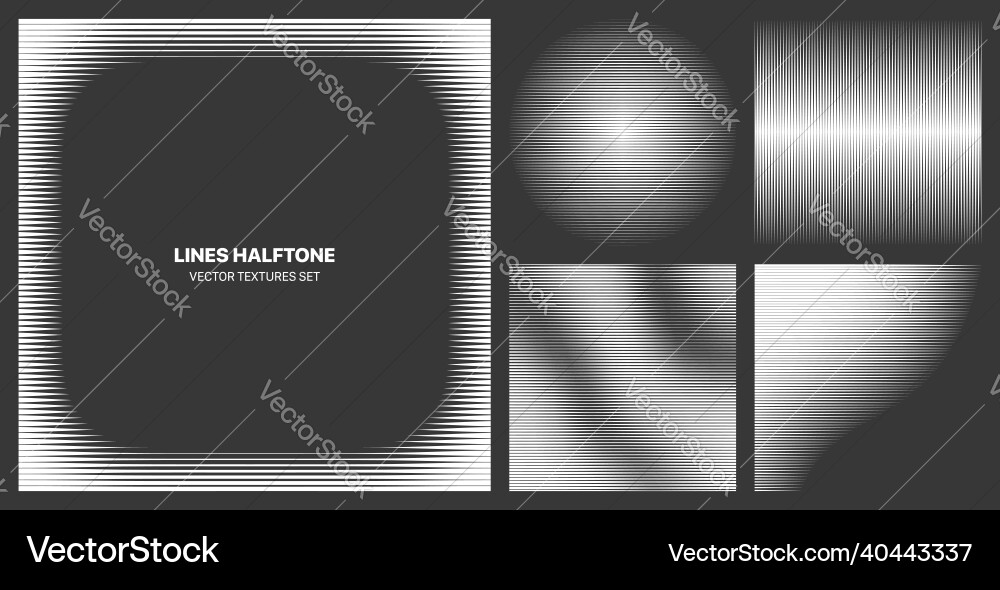 Assorted various contrast halftone streaking Assorted various contrast halftone streaking vector image