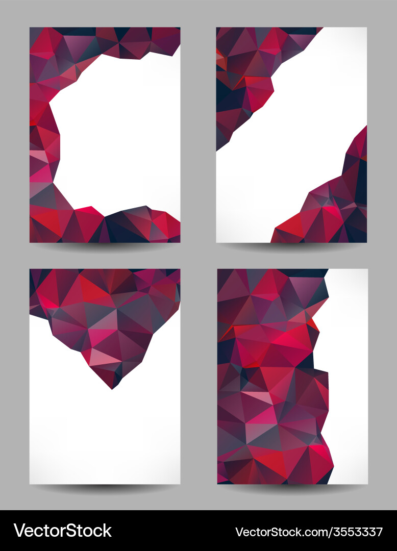 Backgrounds with abstract triangles vector image
