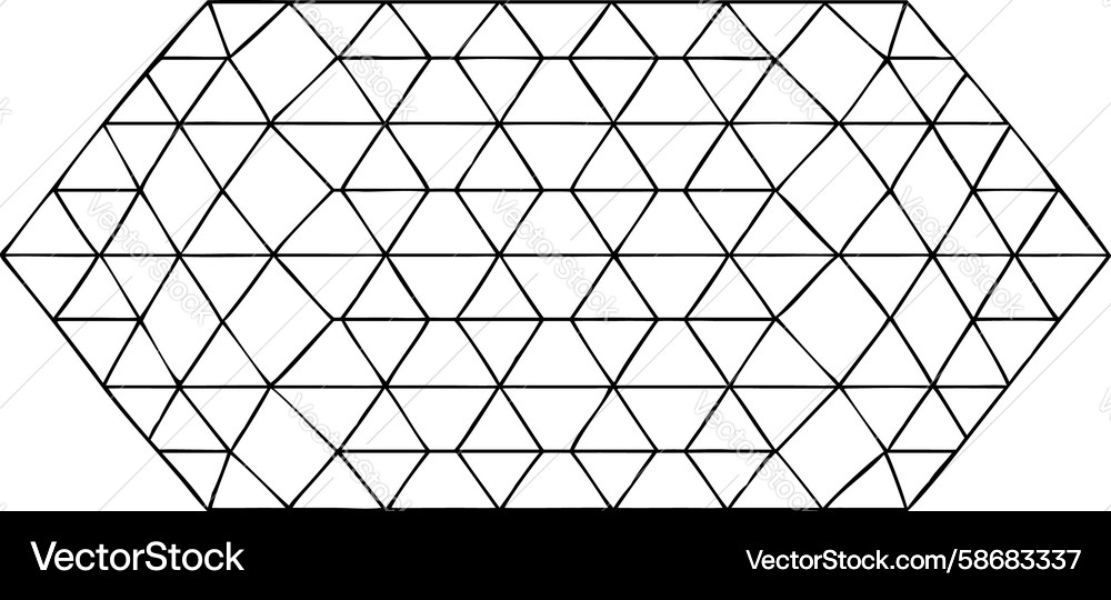 Dense Triangular Grid Pattern Vector Image