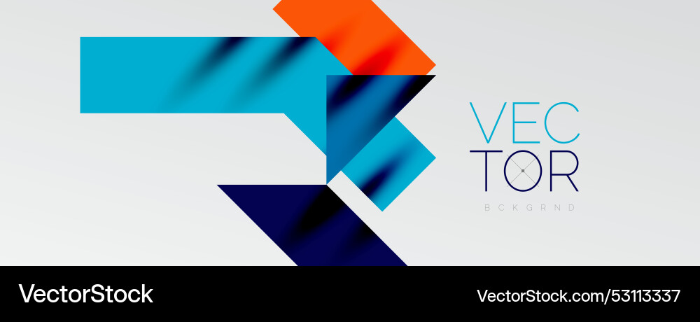 Dynamic lines and triangles Vector Image