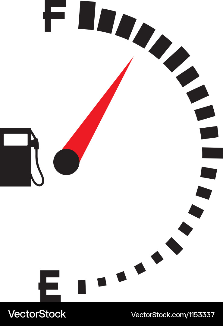 Fuel Gauge Symbol (1153337) – Royalty-Free Vector | VectorStock, image size:740x1080