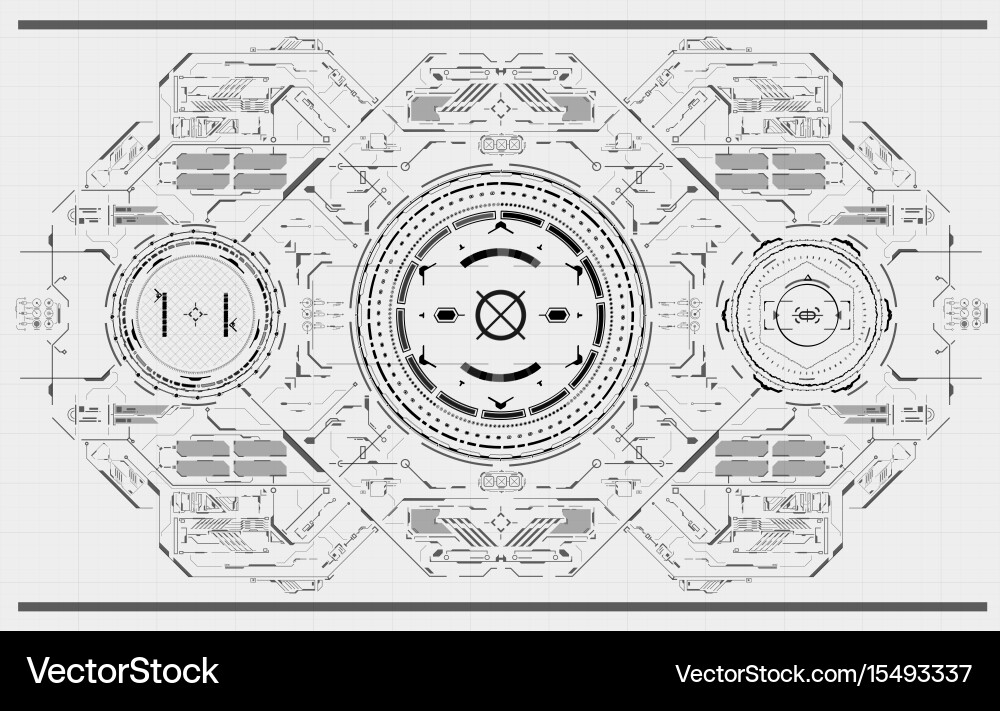 Futuristic User Interface Background vector image