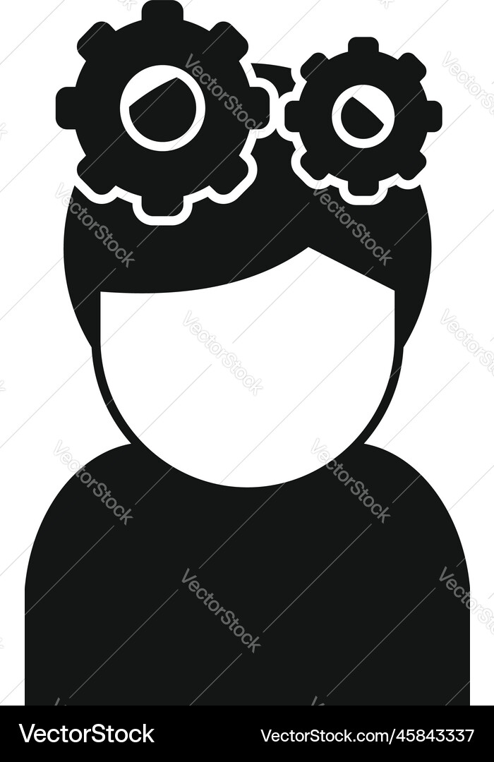 Gear values icon simple core value Gear values icon simple core value Vector Image