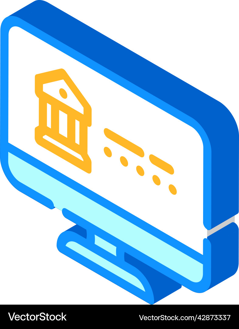Login and password for access in online banking Vector Image