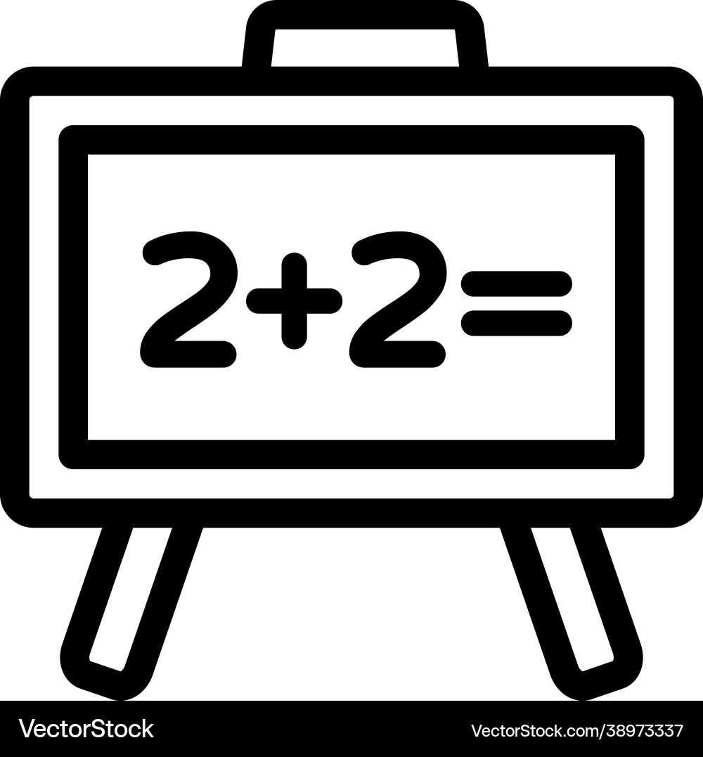 Maths lecture vector image