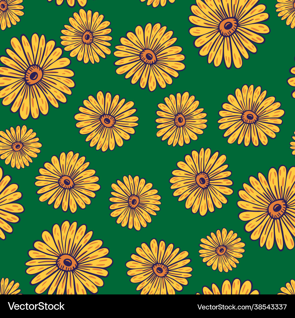 Natural seamless pattern with random yellow Natural seamless pattern with random yellow vector image